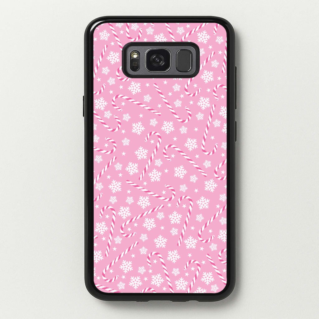Candy Cane Pattern - Christmas Patterns Phone Case for Galaxy S8