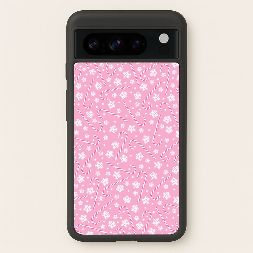 Candy Cane Pattern - Christmas Patterns Phone Case for Google Pixel 8 Pro