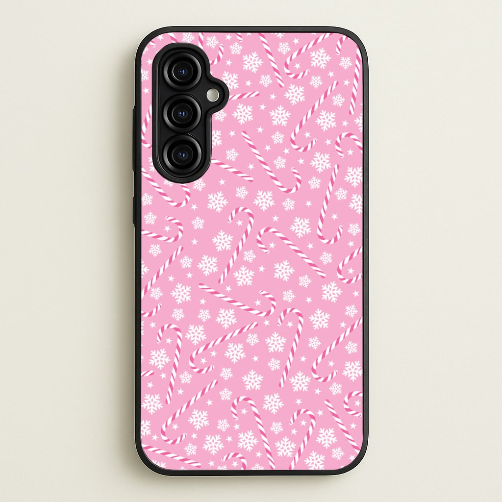 Candy Cane Pattern - Christmas Patterns Phone Case for Galaxy A54