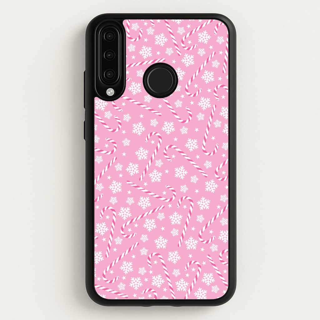 Candy Cane Pattern - Christmas Patterns Phone Case for Huawei P30 Lite
