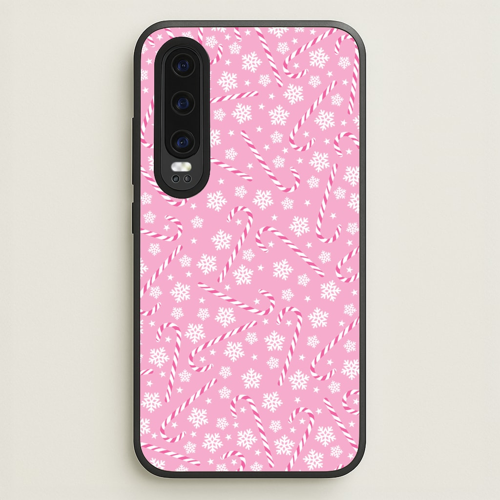 Candy Cane Pattern - Christmas Patterns Phone Case for Huawei P30