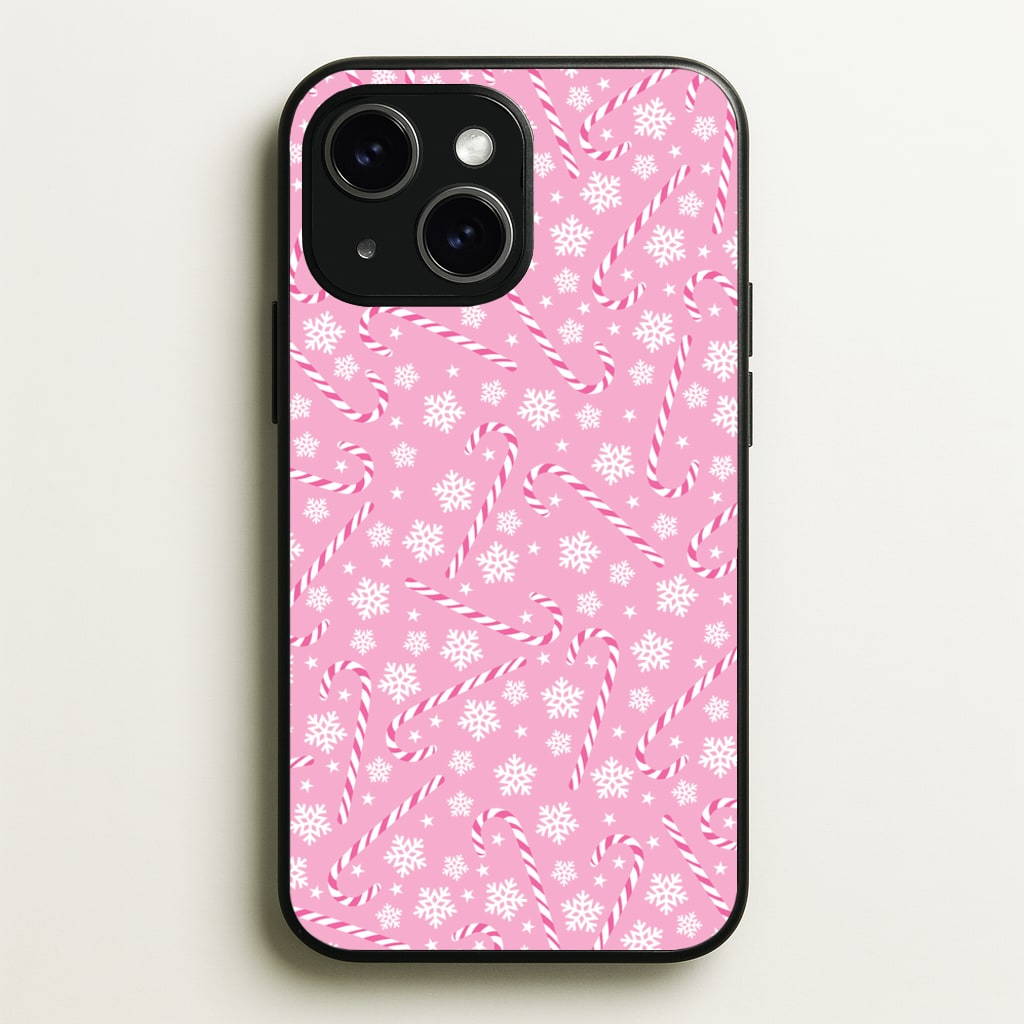 Candy Cane Pattern - Christmas Patterns Phone Case for iPhone 15 Plus