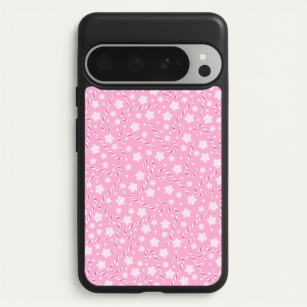 Candy Cane Pattern - Christmas Patterns Phone Case for Google Pixel 9 Pro XL