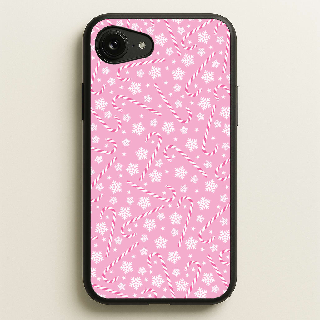 Candy Cane Pattern - Christmas Patterns Phone Case for iPhone 16e