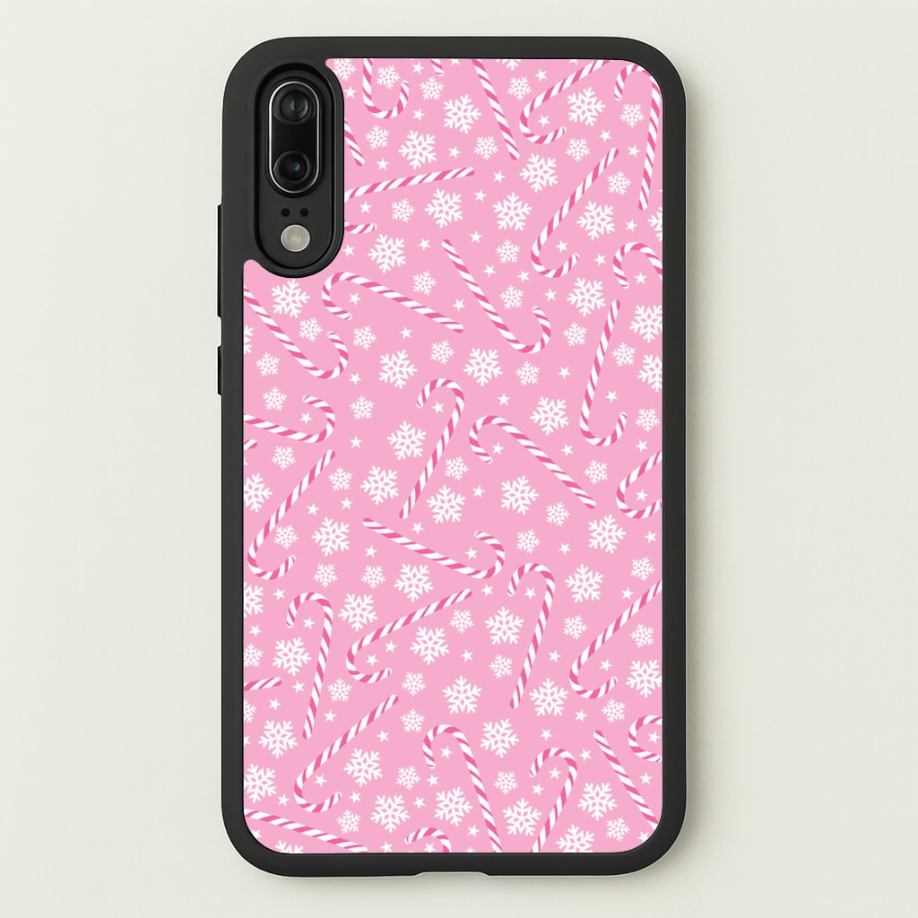 Candy Cane Pattern - Christmas Patterns Phone Case for Huawei P20