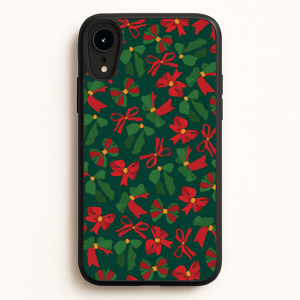 Green And Red Pattern - Christmas Patterns Phone Case for iPhone XR