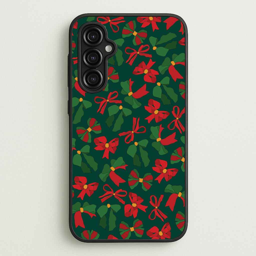 Green And Red Pattern - Christmas Patterns Phone Case for Galaxy A14