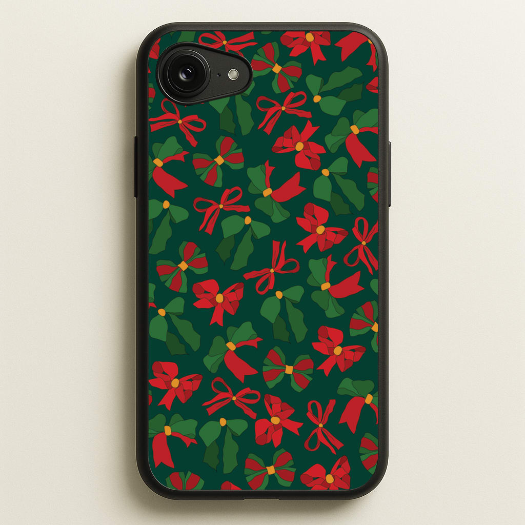 Green And Red Pattern - Christmas Patterns Phone Case for iPhone 16e