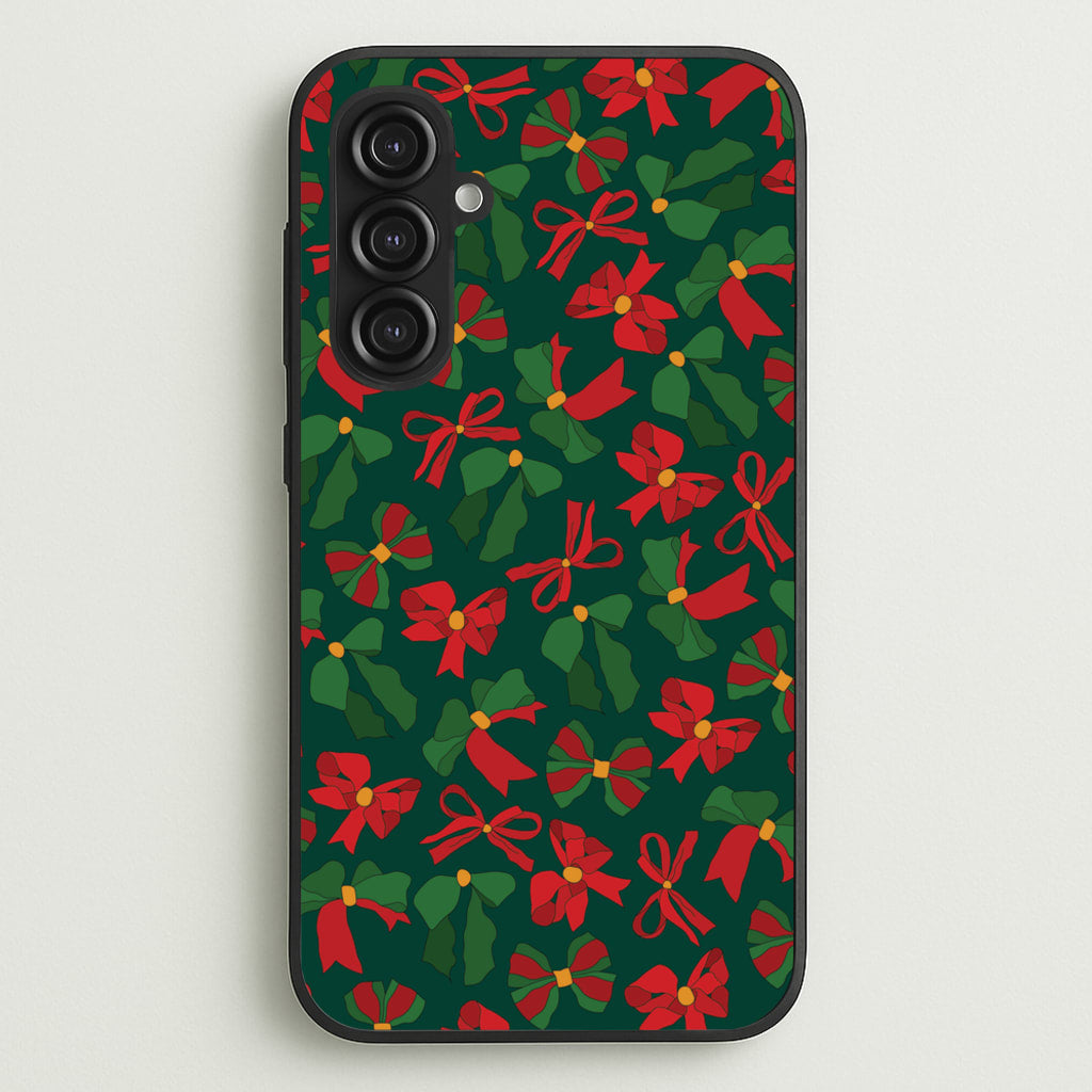 Green And Red Pattern - Christmas Patterns Phone Case for Galaxy S23FE