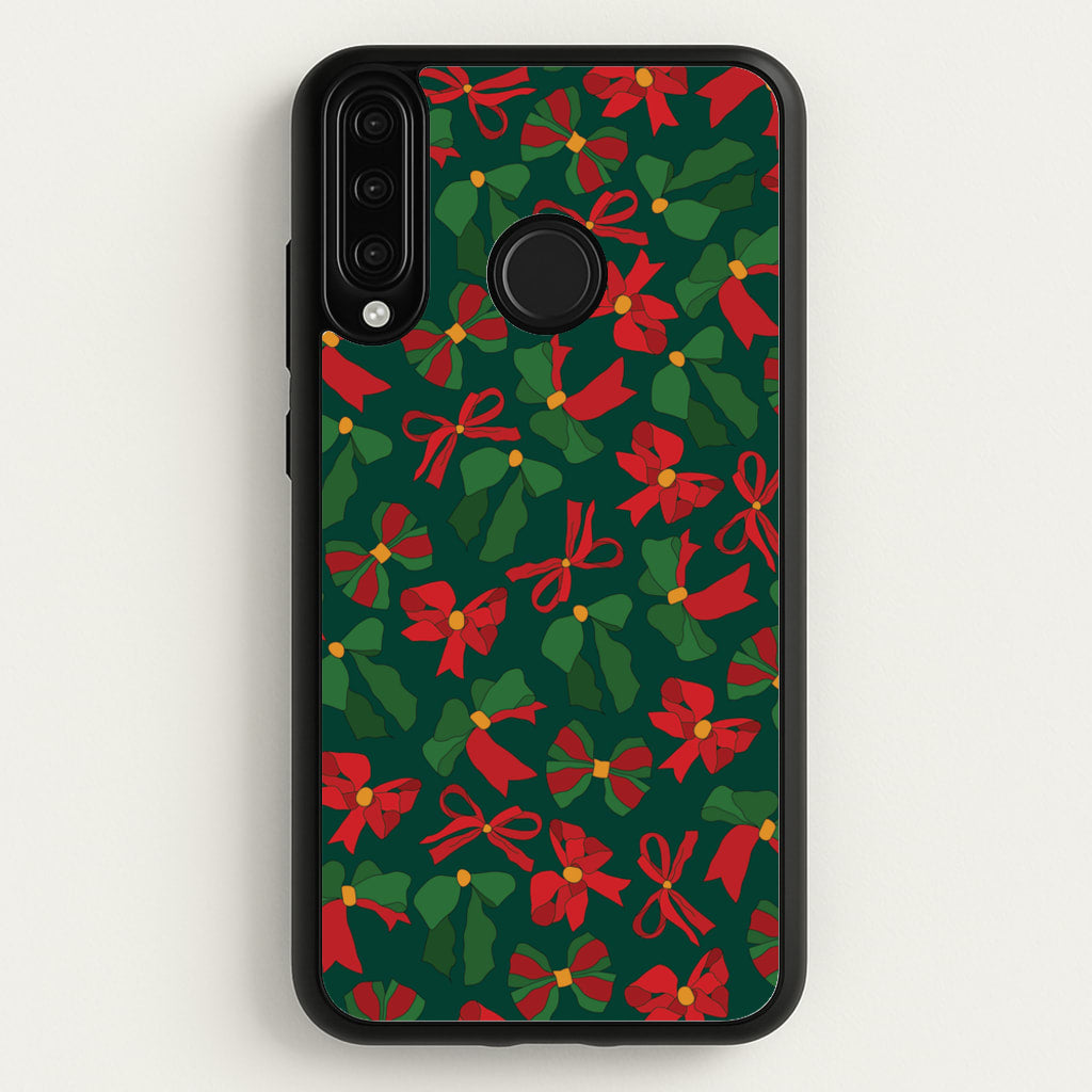 Green And Red Pattern - Christmas Patterns Phone Case for Huawei P30 Lite