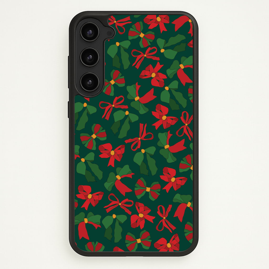 Green And Red Pattern - Christmas Patterns Phone Case for Galaxy S23 Plus