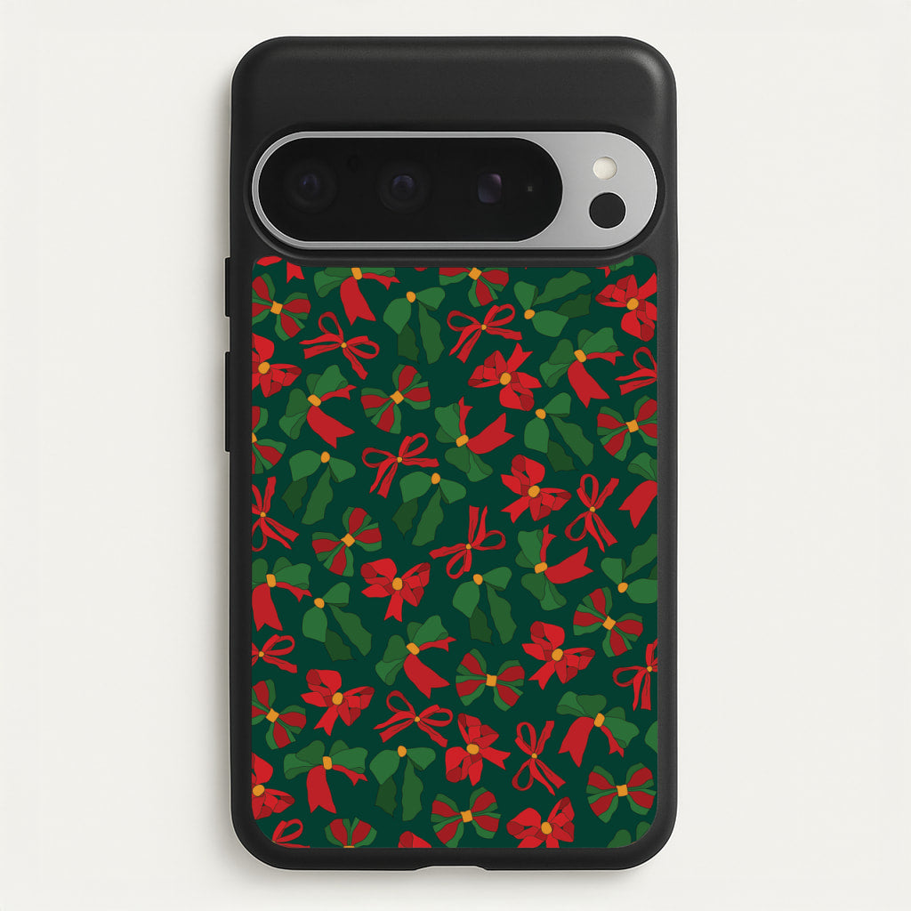 Green And Red Pattern - Christmas Patterns Phone Case for Google Pixel 9 Pro XL