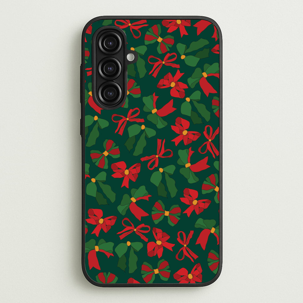 Green And Red Pattern - Christmas Patterns Phone Case for Galaxy A16