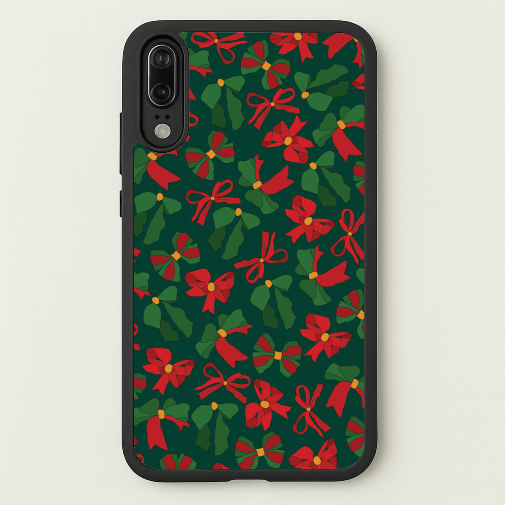 Green And Red Pattern - Christmas Patterns Phone Case for Huawei P20