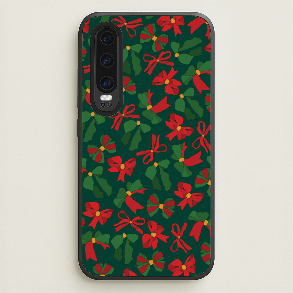 Green And Red Pattern - Christmas Patterns Phone Case for Huawei P30