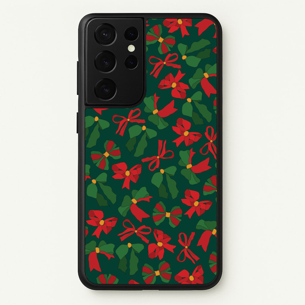 Green And Red Pattern - Christmas Patterns Phone Case for Galaxy S21 Ultra