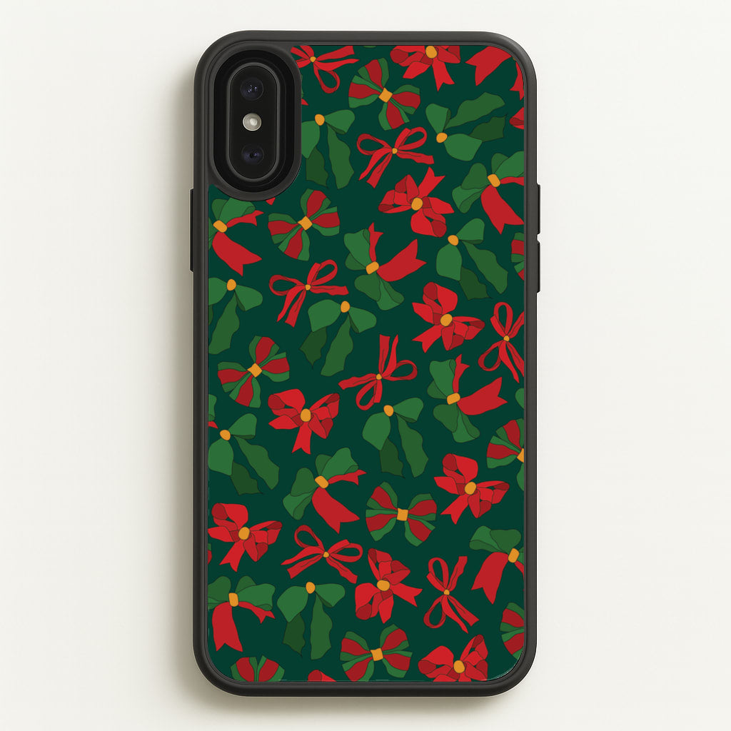 Green And Red Pattern - Christmas Patterns Phone Case for iPhone XS Max