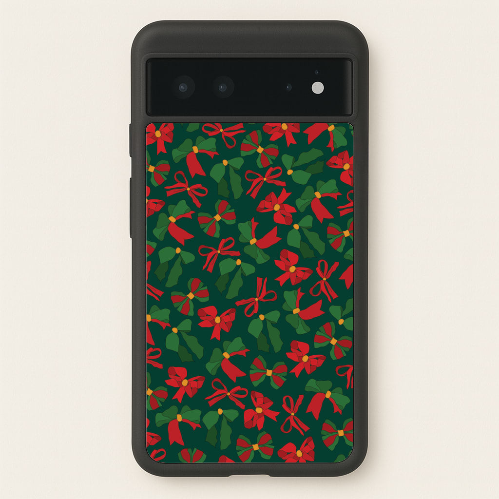 Green And Red Pattern - Christmas Patterns Phone Case for Google Pixel 6