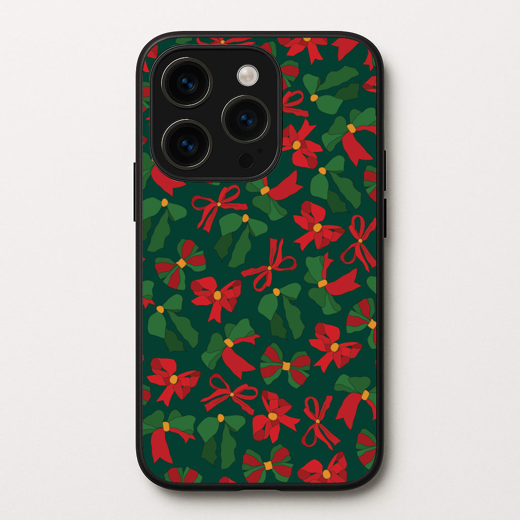 Green And Red Pattern - Christmas Patterns Phone Case for iPhone 15 Pro Max