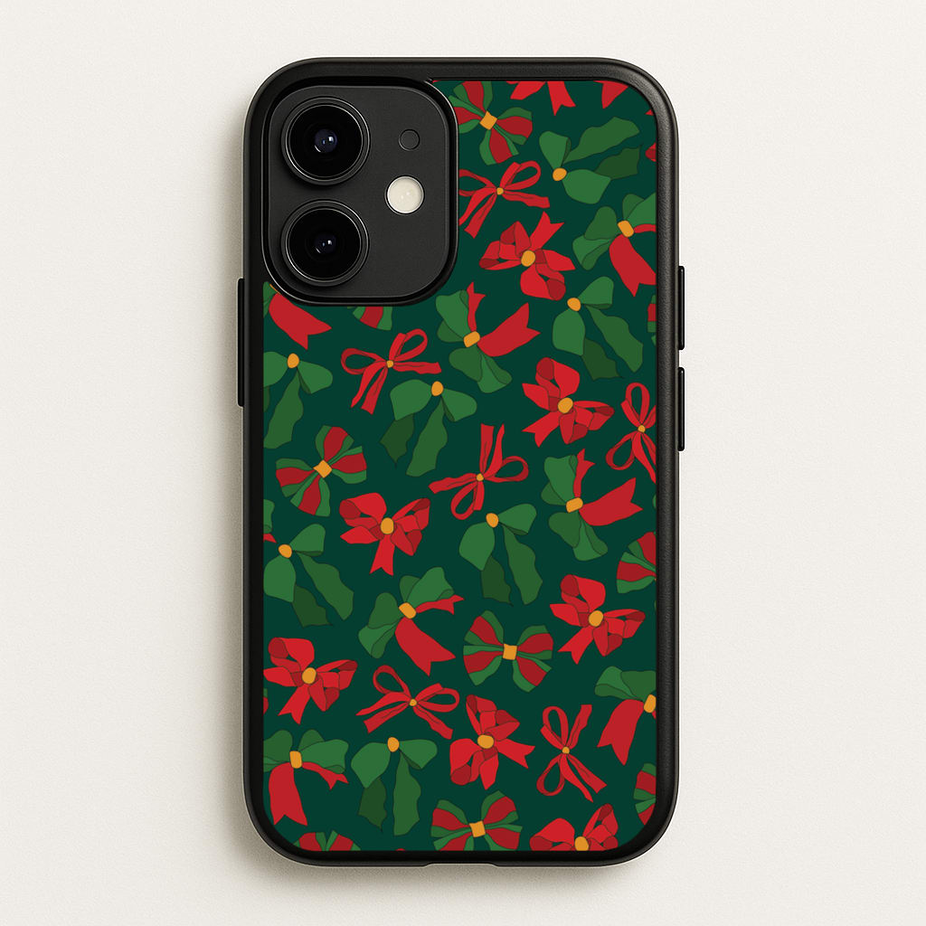 Green And Red Pattern - Christmas Patterns Phone Case for iPhone 12 / 12 Pro