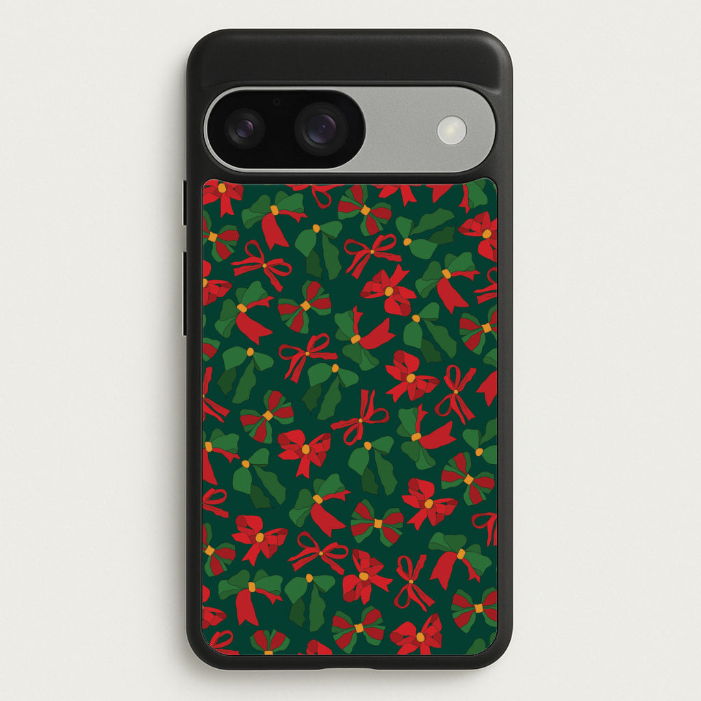 Green And Red Pattern - Christmas Patterns Phone Case for Google Pixel 9 / 9 Pro
