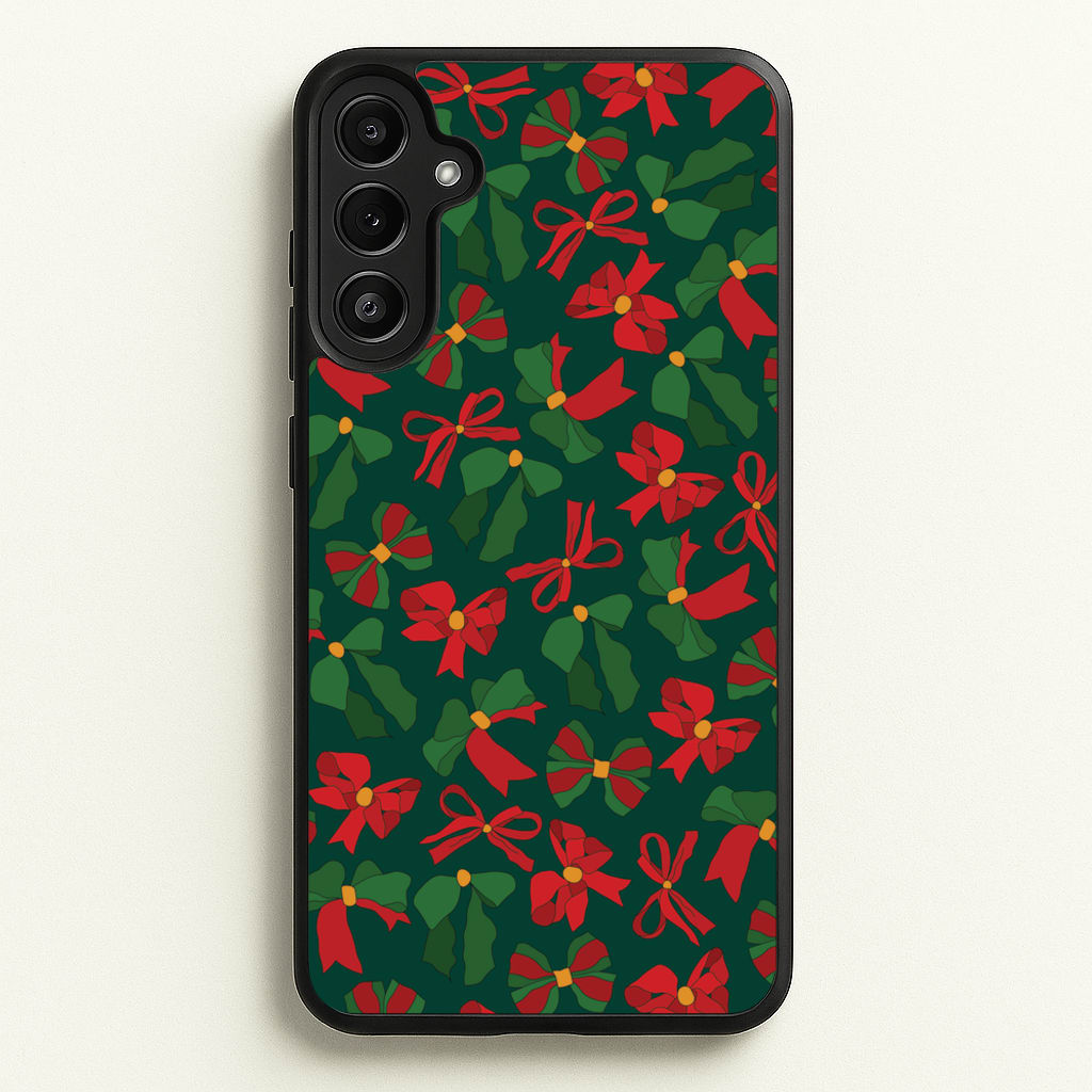 Green And Red Pattern - Christmas Patterns Phone Case for Galaxy A34