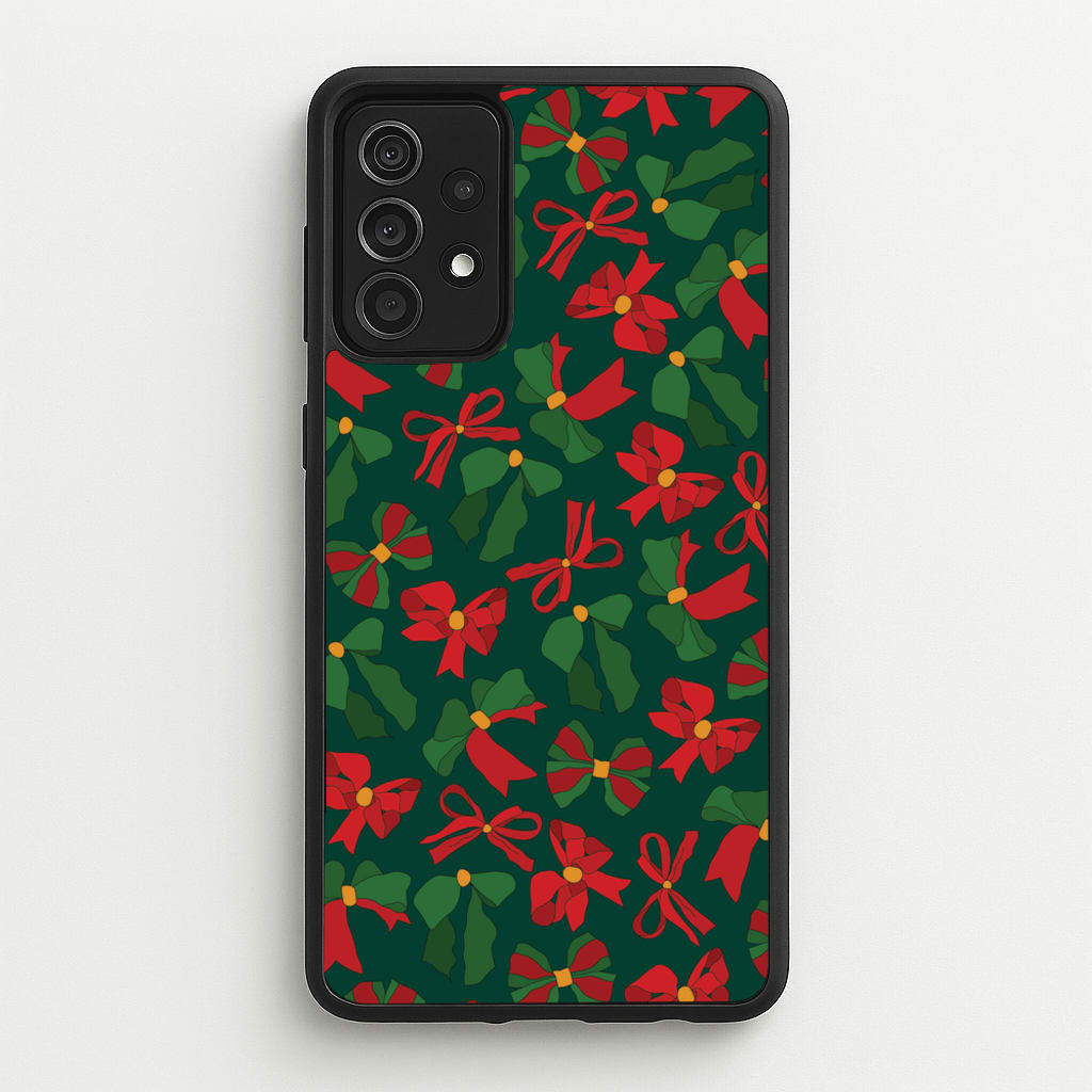 Green And Red Pattern - Christmas Patterns Phone Case for Galaxy A52 / A52s