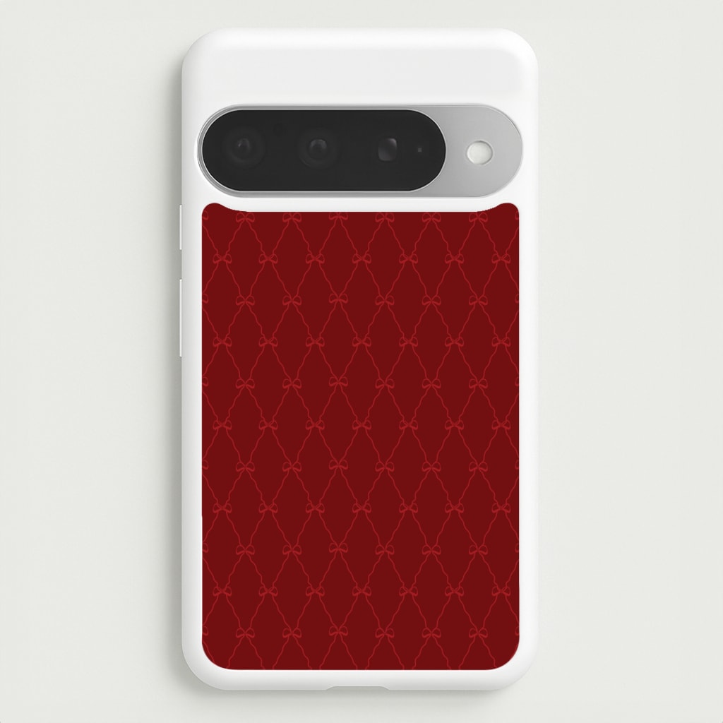 Red Bow Pattern Phone Case for Google Pixel 10 Pro XL