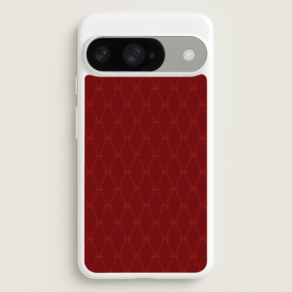 Red Bow Pattern Phone Case for Google Pixel 10 / 10 Pro