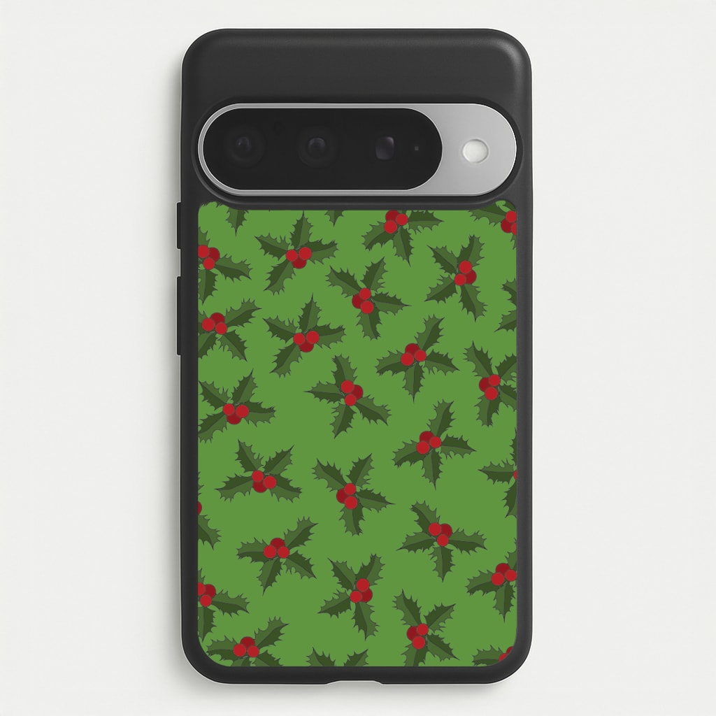 Holly Pattern Phone Case for Google Pixel 10 Pro XL