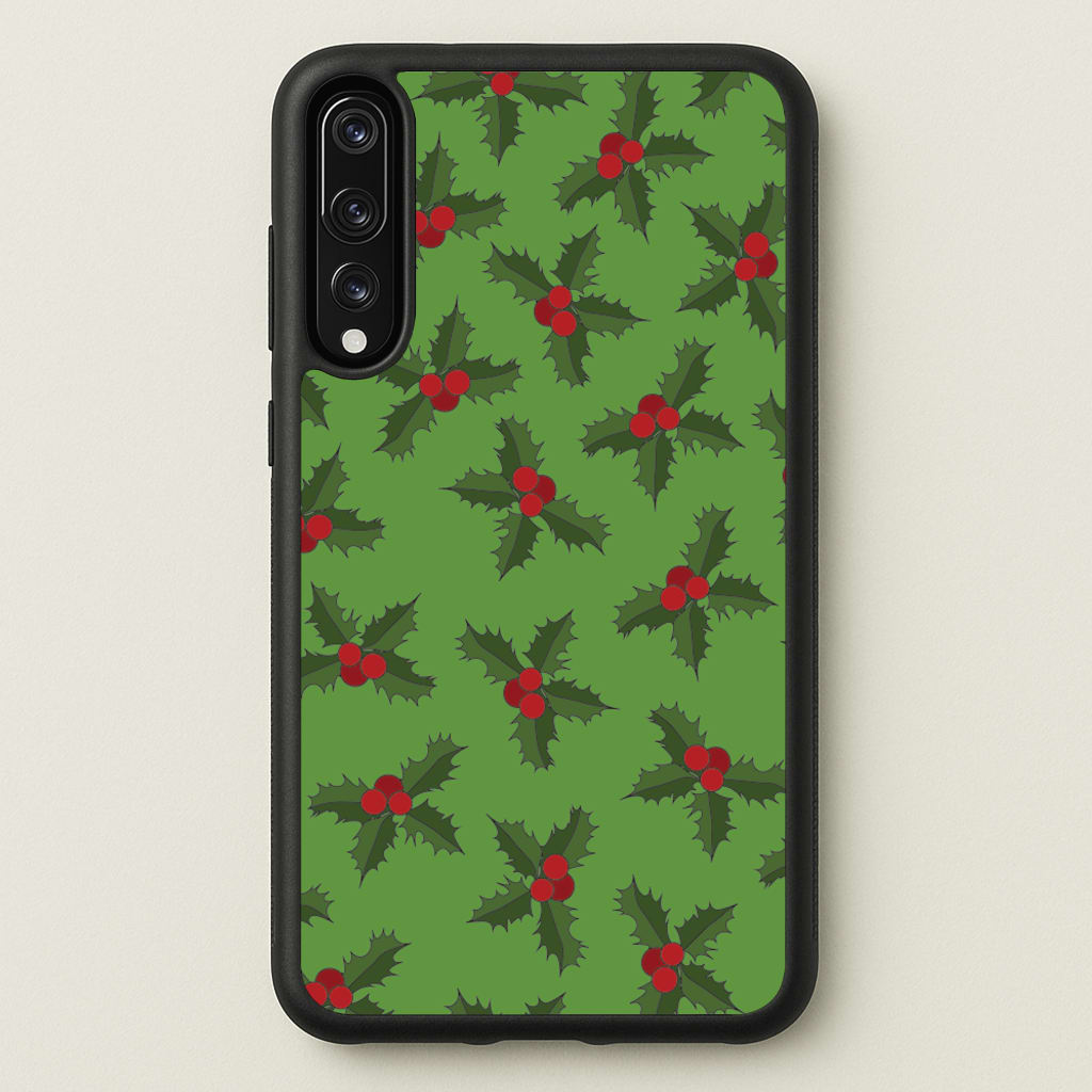 Holly Pattern - Christmas Patterns Phone Case for Huawei P20 Pro