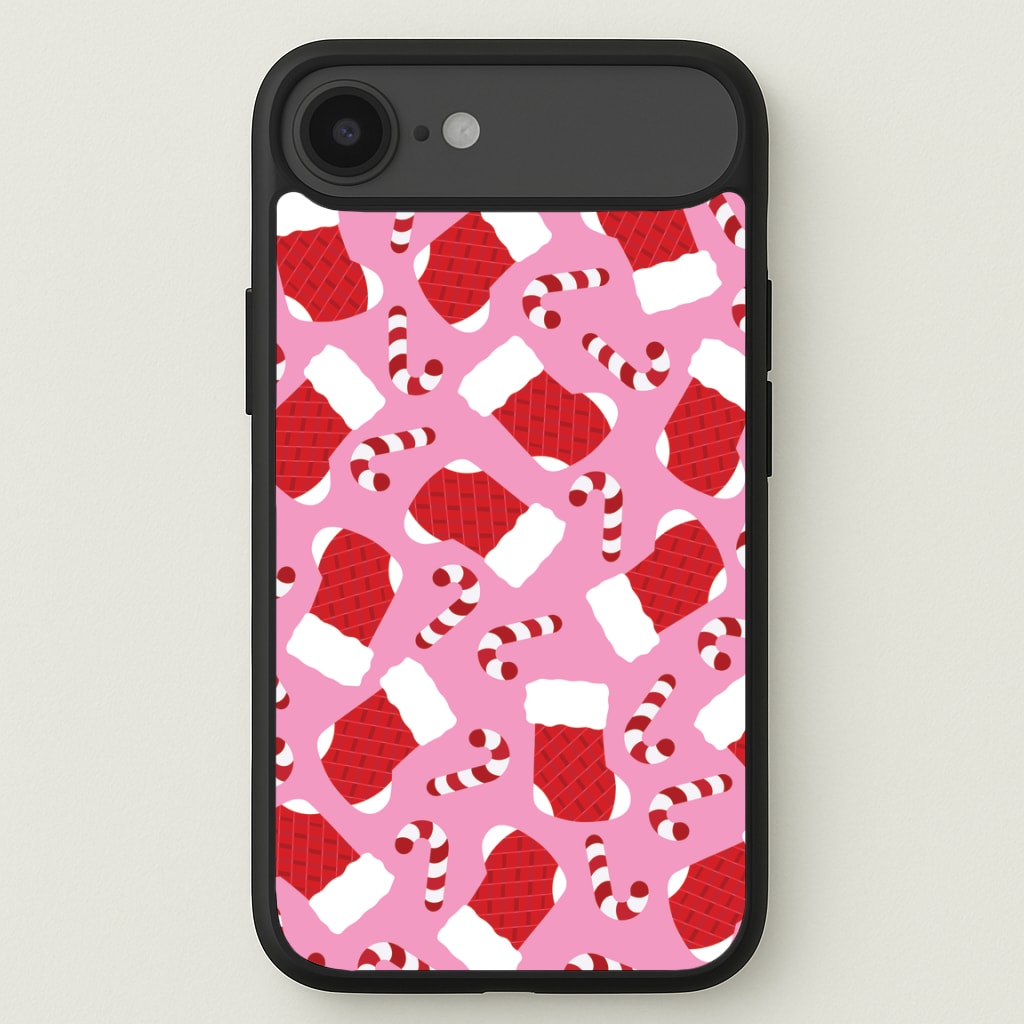 Pink Stocking Pattern Phone Case for iPhone 17 Air