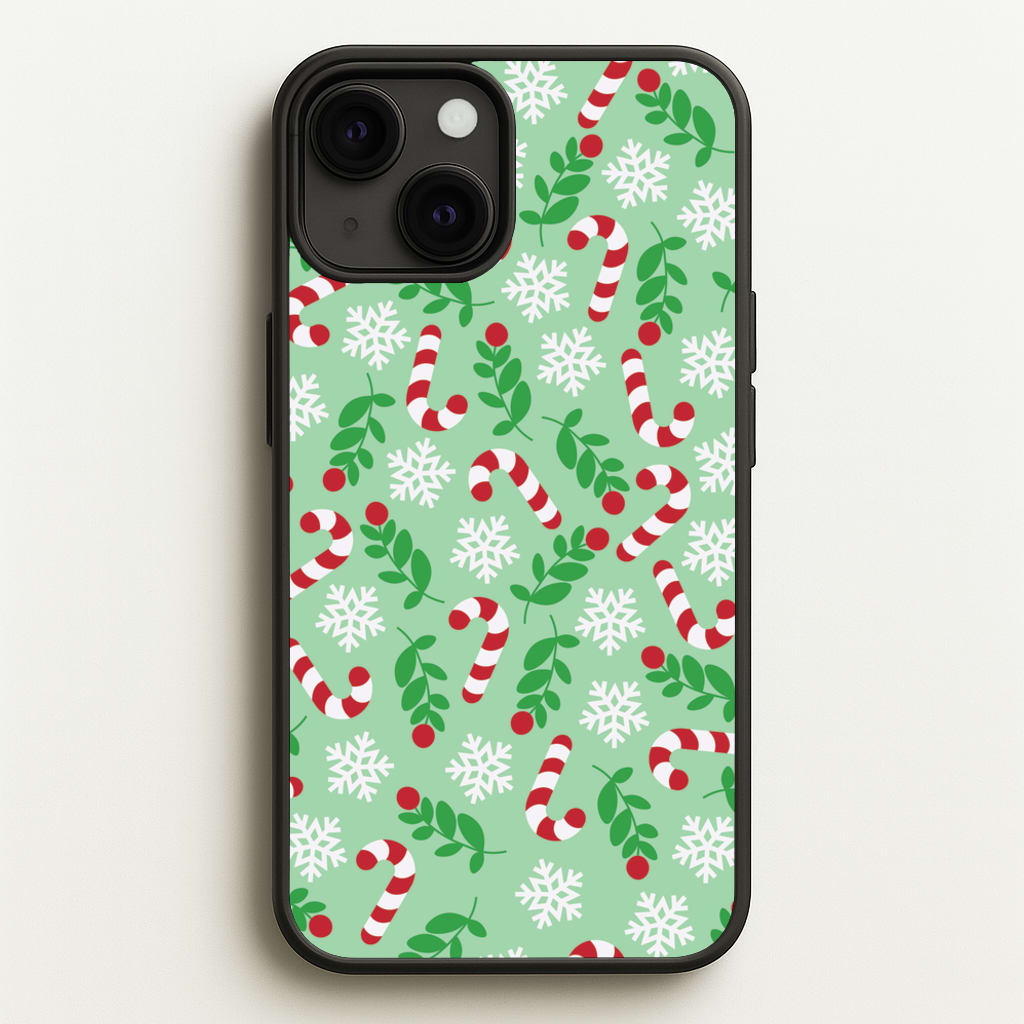 Snow Green Pattern - Christmas Patterns Phone Case for iPhone 13