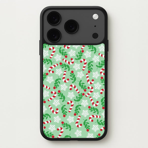 Snow Green Pattern Phone Case for iPhone 17 Pro Max