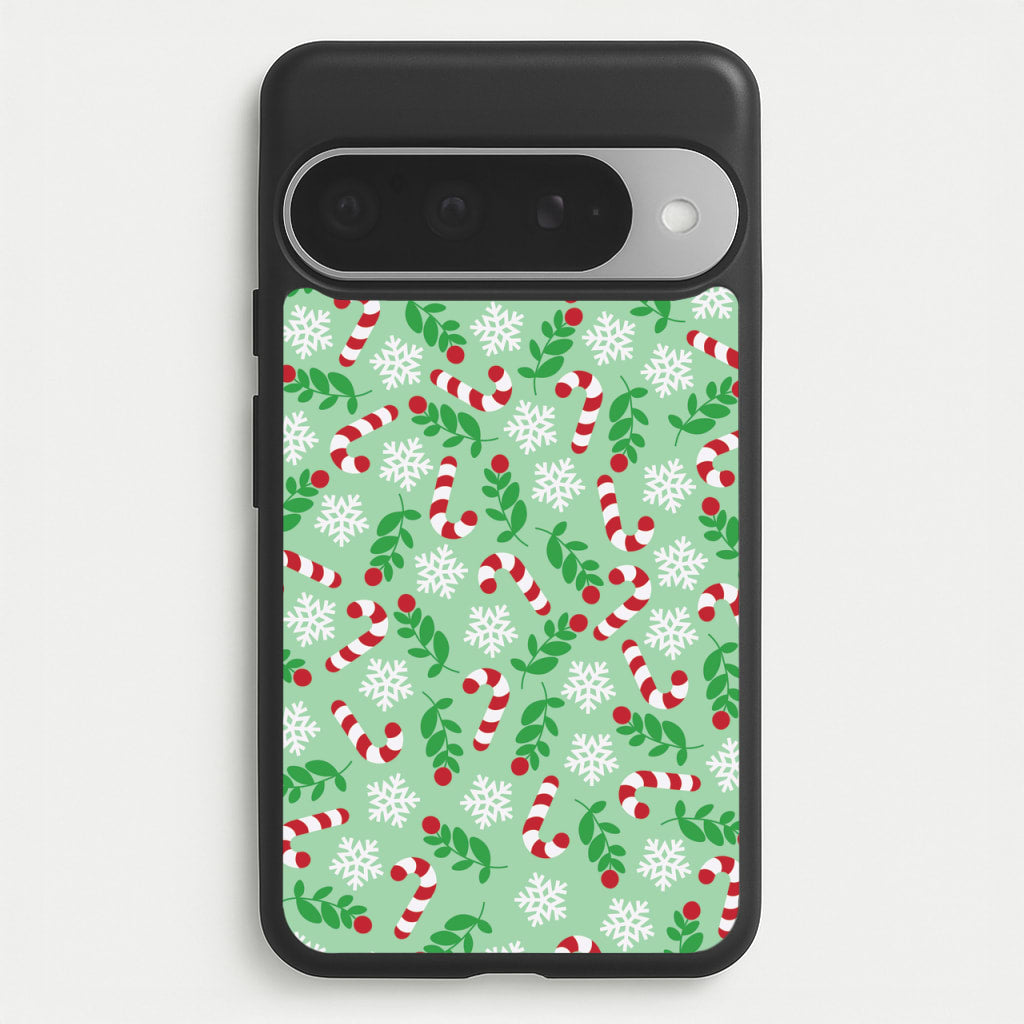 Snow Green Pattern Phone Case for Google Pixel 10 Pro XL