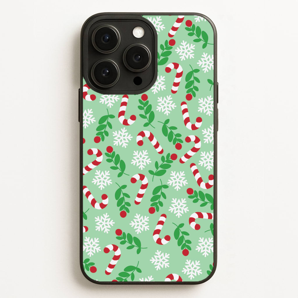 Snow Green Pattern - Christmas Patterns Phone Case for iPhone 12 Pro Max
