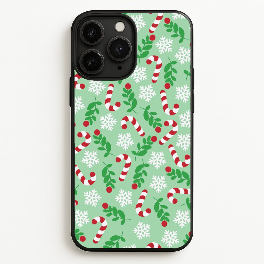 Snow Green Pattern - Christmas Patterns Phone Case for iPhone 11 Pro