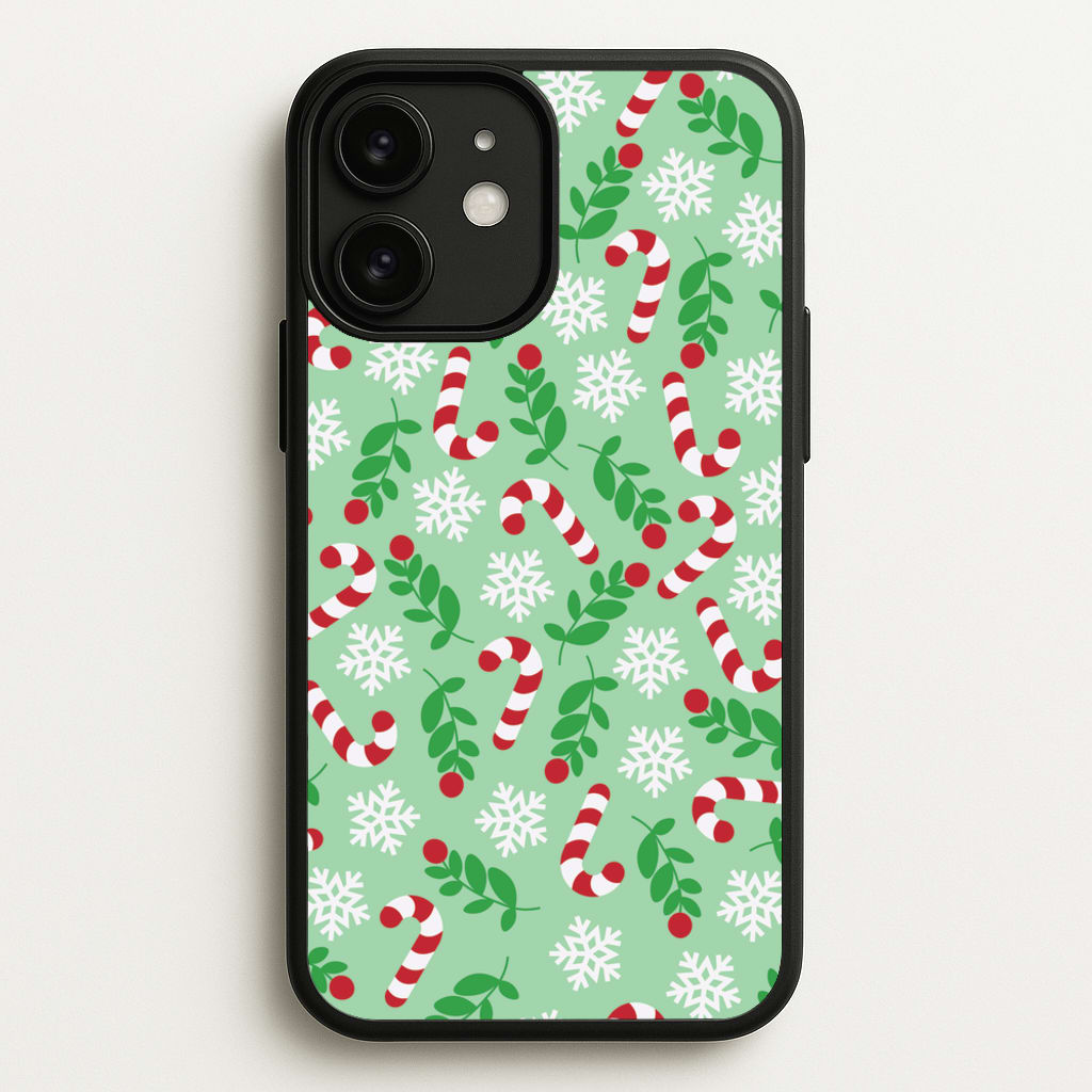Snow Green Pattern - Christmas Patterns Phone Case for iPhone 11