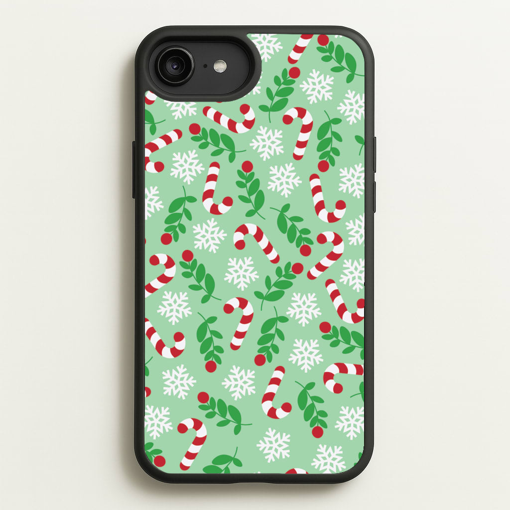 Snow Green Pattern - Christmas Patterns Phone Case for iPhone 6 Plus / 7 Plus / 8 Plus