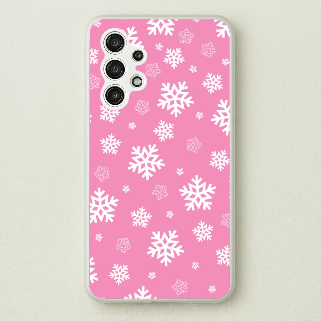 Snow Pink Pattern - Christmas Patterns Phone Case for Galaxy A13