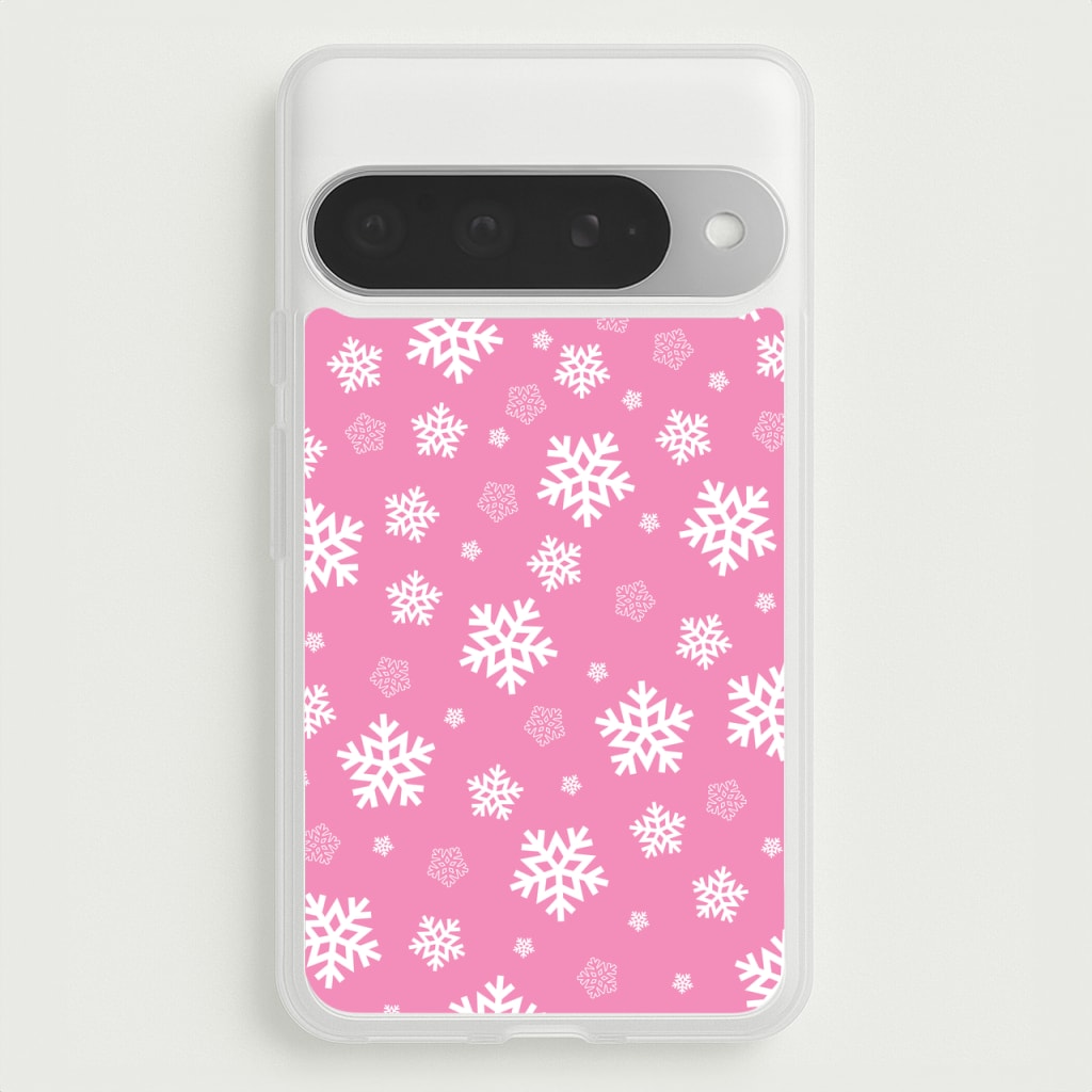 Snow Pink Pattern Phone Case for Google Pixel 10 Pro XL