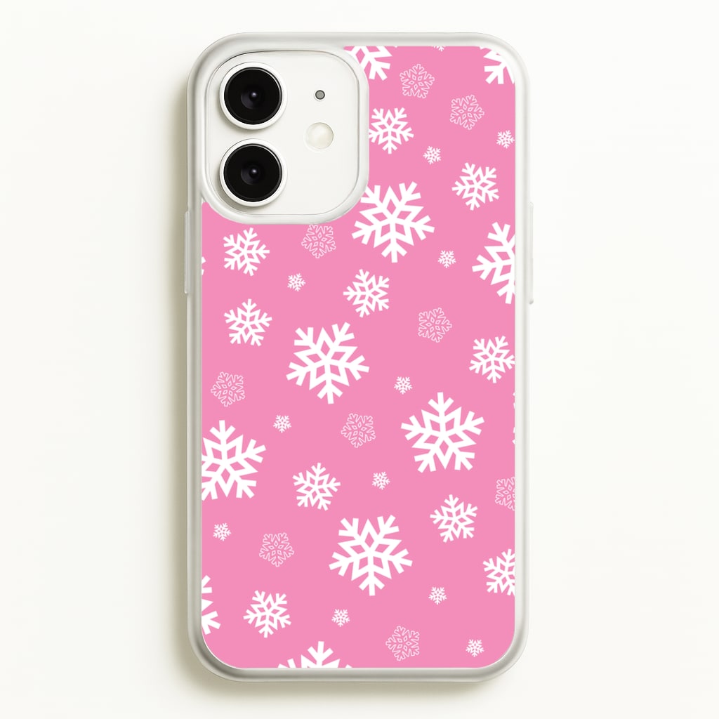 Snow Pink Pattern - Christmas Patterns Phone Case for iPhone 11