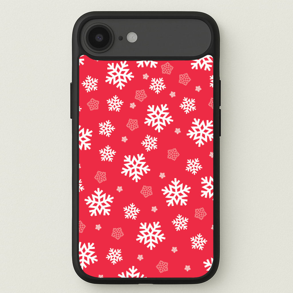 Red Snow Pattern Phone Case for iPhone 17 Air