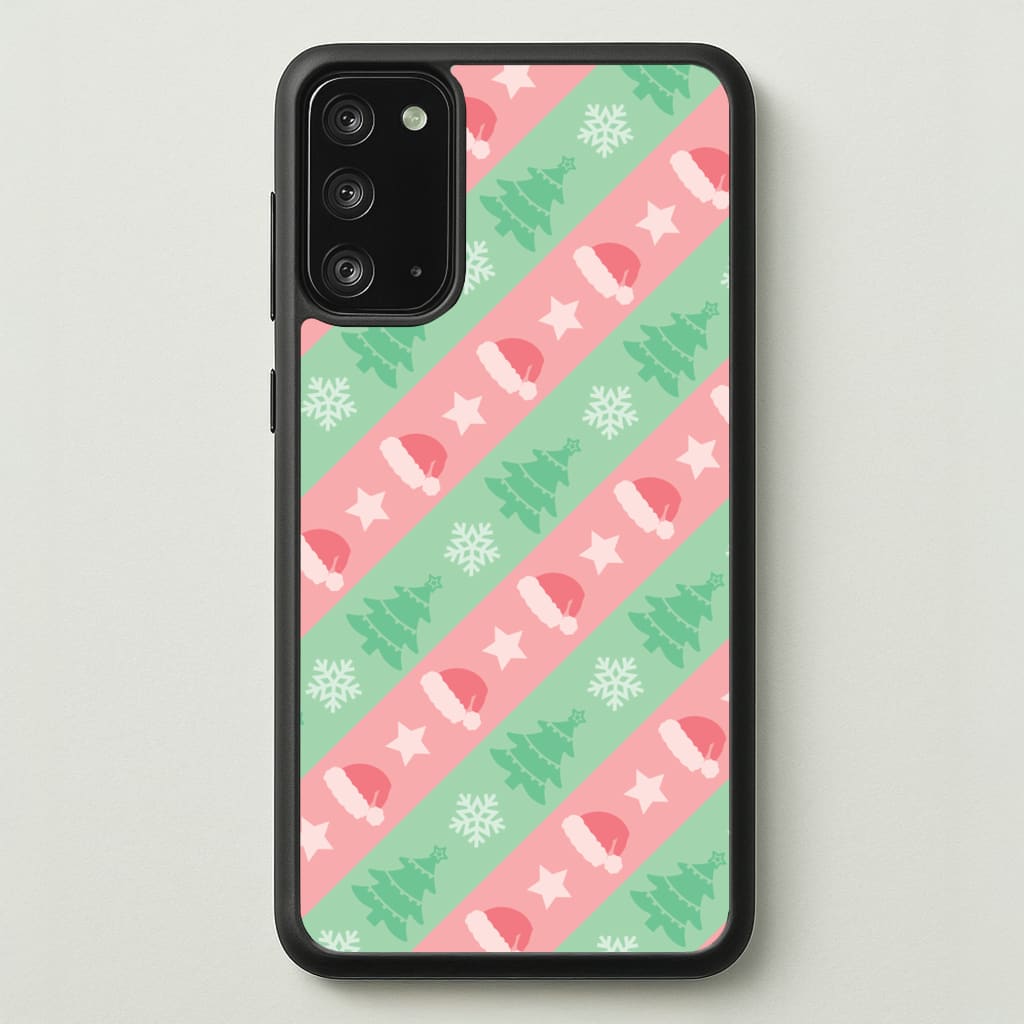 Hats And Trees Pattern - Christmas Patterns Phone Case for Galaxy Note 20