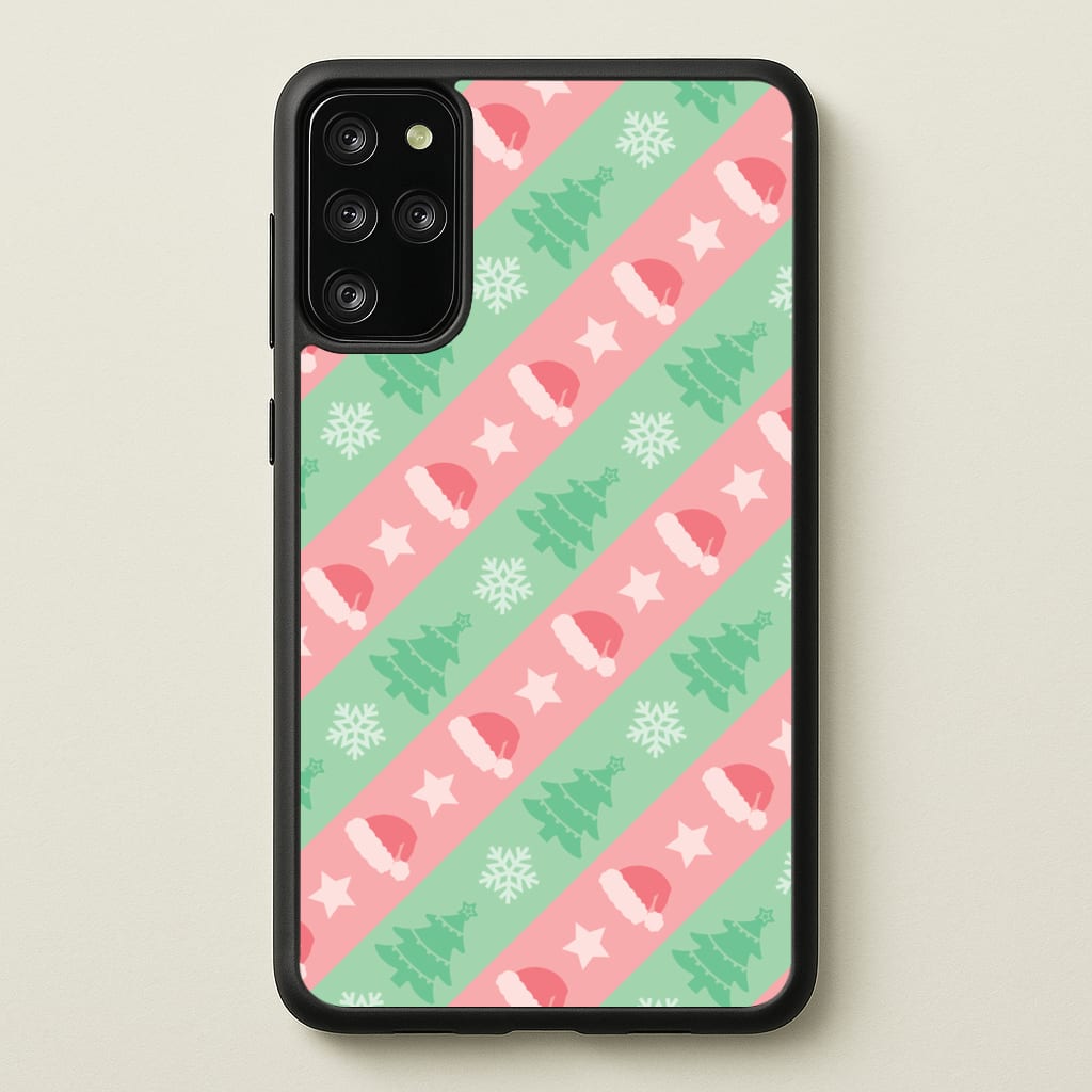 Hats And Trees Pattern - Christmas Patterns Phone Case for Galaxy S20 Plus