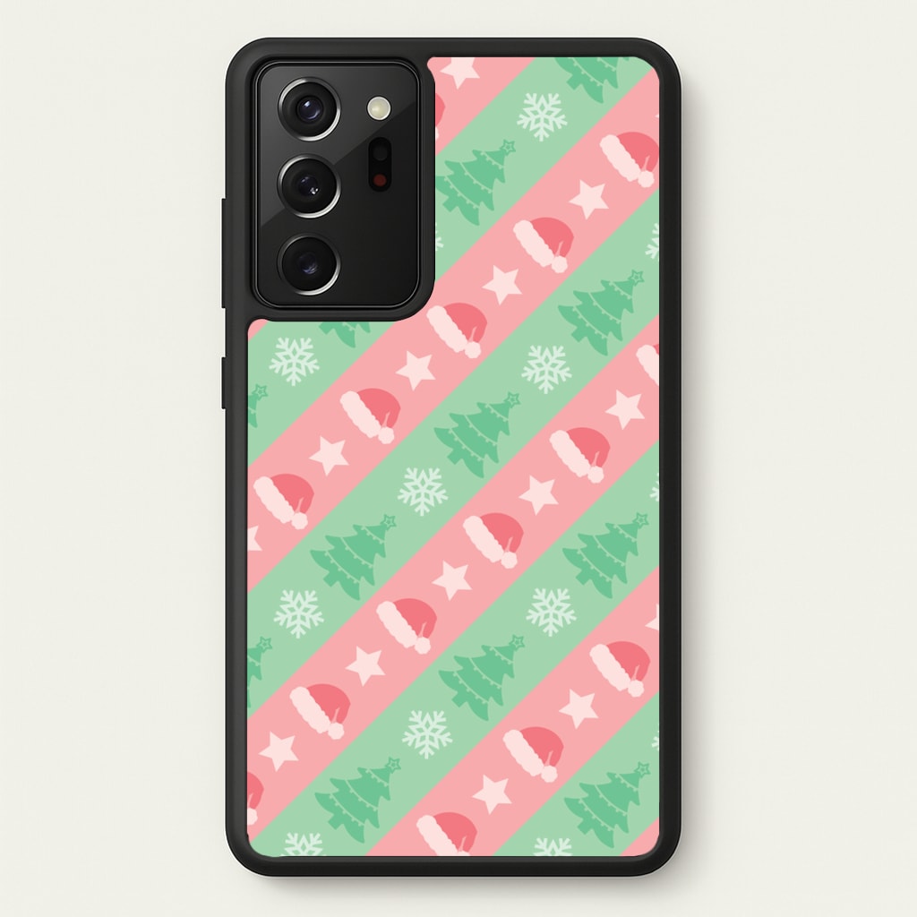 Hats And Trees Pattern - Christmas Patterns Phone Case for Galaxy Note 20 Ultra
