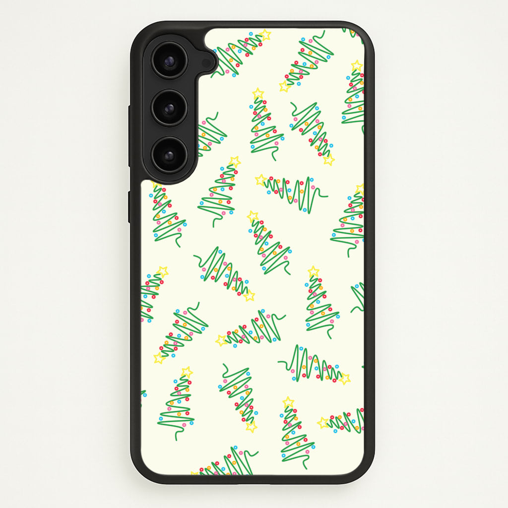 Wiry Tree Pattern - Christmas Patterns Phone Case for Galaxy S23