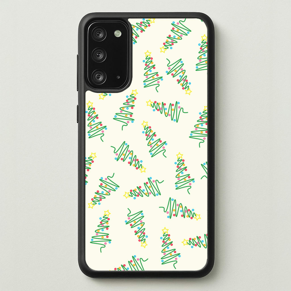 Wiry Tree Pattern - Christmas Patterns Phone Case for Galaxy Note 20