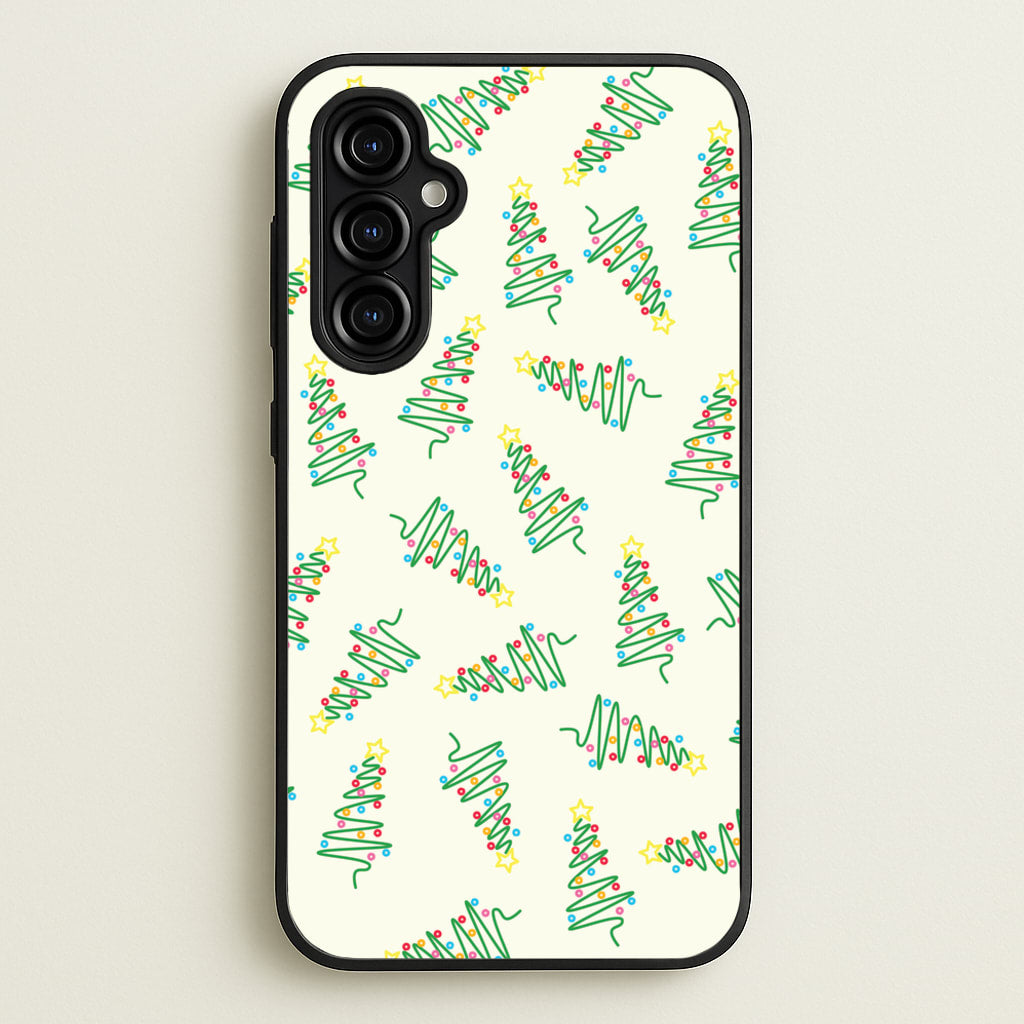 Wiry Tree Pattern - Christmas Patterns Phone Case for Galaxy A54