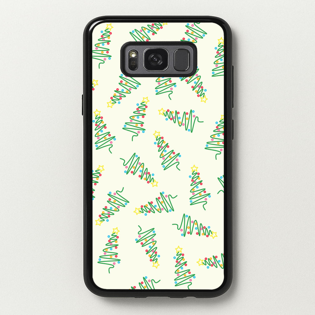 Wiry Tree Pattern - Christmas Patterns Phone Case for Galaxy S8 Plus